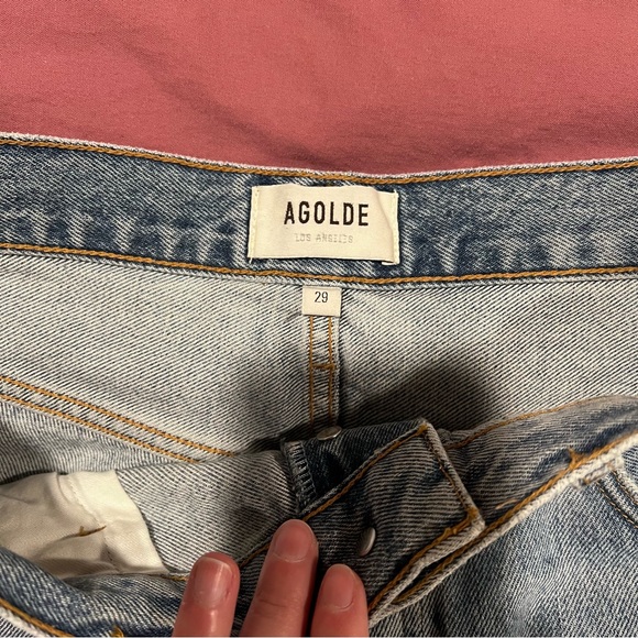 Agolde Riley High Rise Jean Shorts - Picture 4 of 4